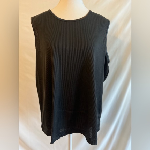 Vintage Allison Daley Plus Size Ribbed Shell Top - Picture 1 of 5